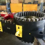 Equipment for Live Pipeline Intervention 18 56″ Propipe slim valve hydraulic unit displayed in industrial workshop