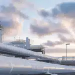 Equipment for Live Pipeline Intervention 8 Industrial cryogenic plant with pipes, tanks, and frost-covered surfaces, emotion of technical expertise visible